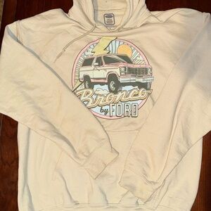 Ford Bronco Hoodie Large Official Licensed Graphic Sweatshirt vintage style